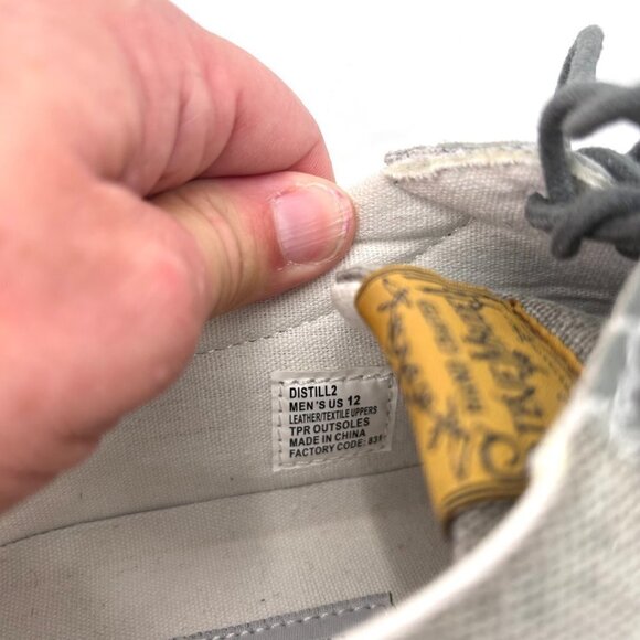 STEVE MADDEN P-DISTILL2 GREY SUEDE & MATERIAL OXFORD LOAFER SHOES w/ BOX - 12 - Picture 9 of 10